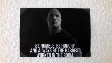 The Rock Motivationsposter an meiner Wand