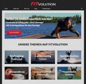 Fitvolution Homepage 2017 screenshot