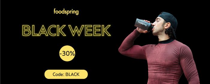 Foodspring Blackweek Offer Banner